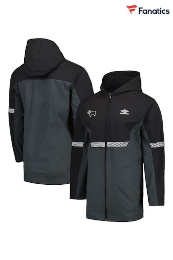Fanatics Derby County Umbro Sport Style Club Black Jacket (N72516) | £95