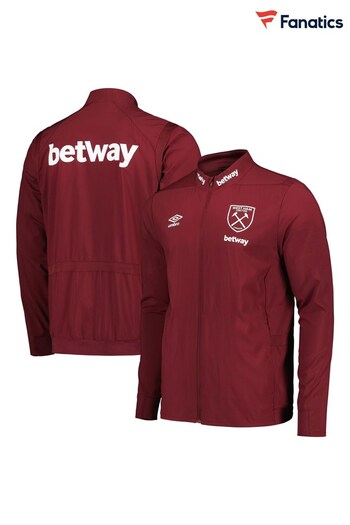 Fanatics Red West Ham United Umbro Away Presentation Jacket (N72528) | £80