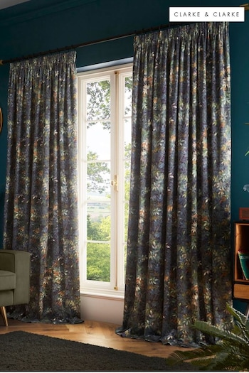 Clarke and Clarke Forest Congo Eyelet Curtain (N72551) | £100 - £220