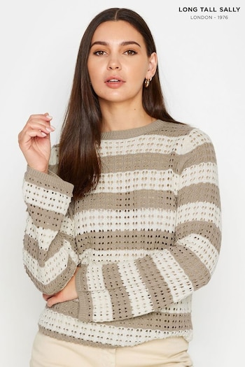 Long Tall Sally Natural Pointelle Jumper (N72602) | £29