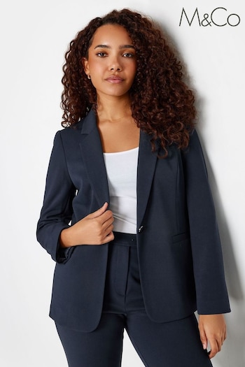 M&Co Blue Tailored Blazer (N72638) | £55