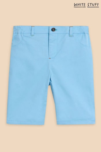 White Stuff Blue Chino Shorts Calvin (N72646) | £18
