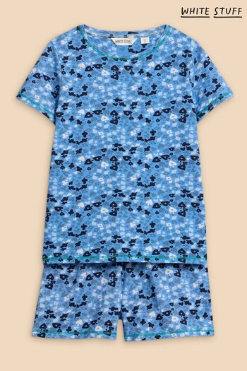 White Stuff Blue Camo short Pyjamas Set (N72659) | £22
