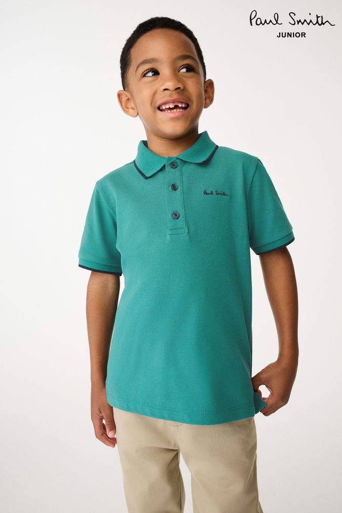 Boys teal polo shirt new arrivals