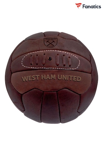 Fanatics West Ham United Retro Leather Brown Football (N72975) | £35