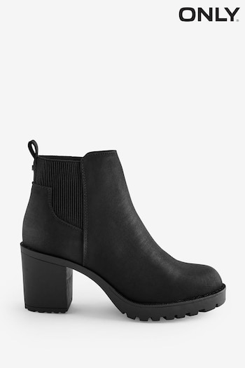 ONLY Black Heeled Ankle Boots (N73002) | £45