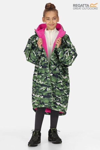 Regatta Green Junior Waterproof Fleece Lined Changing Robe (N73144) | £49