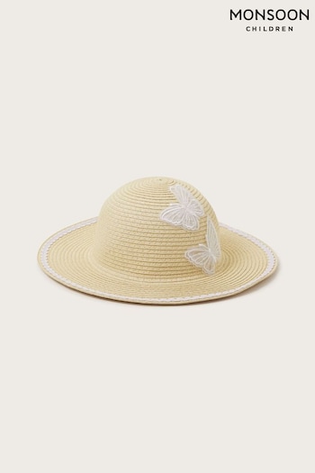 Monsoon Natural Casual Butterfly Floppy Hat (N73206) | £12