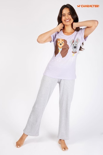 Character Purple Chrome Ladies Winnie The Pooh Pyjamas (N73676) | £19