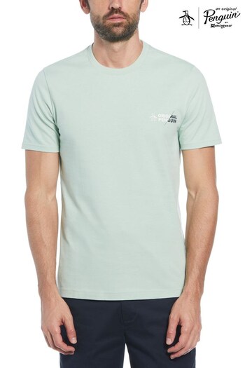 Original Penguin Stacked Spliced Logo T-Shirt (N73764) | £30