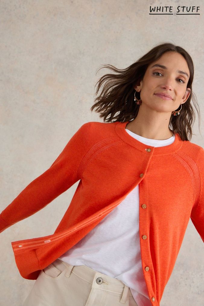 Women s Orange Cardigans Orange Longline Cardigans Next UK