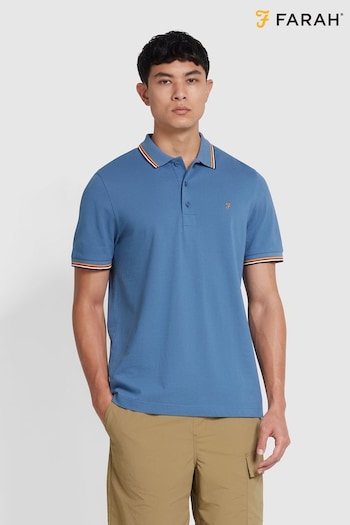 Farah Alvin Tipped Collar Polo Shirt (N73889) | £60