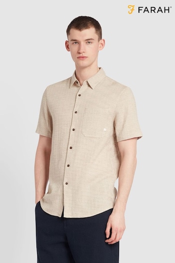 Farah Denzie Short Sleeve Jacquard Shirt (N73927) | £75