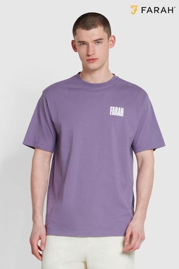 Farah Purple Damon Graphic T-Shirt (N73932) | £42