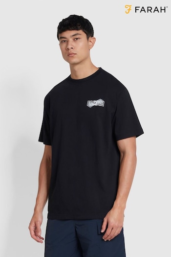 Farah Moore Graphic Short Sleeve Black T-Shirt (N73942) | £42