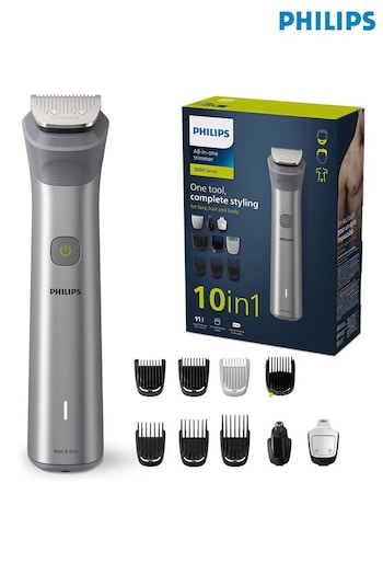 Philips Series 5000, 10-in-1 Multi Grooming Trimmer for Face, Head, and Body - MG5920/15 (N73999) | £50