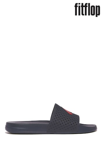 FitFlop Mens Blue Iqushion Arrow Pool Slides (N74023) | £40