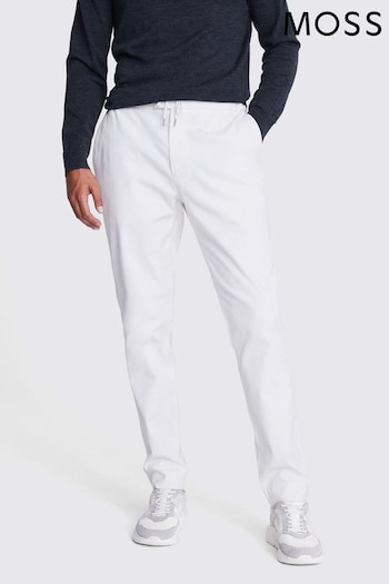 MOSS Natural Off White Drawstring Novelty Trousers (N74502) | £70