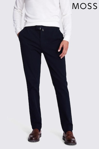 MOSS Blue Drawstring Trousers (N74508) | £70