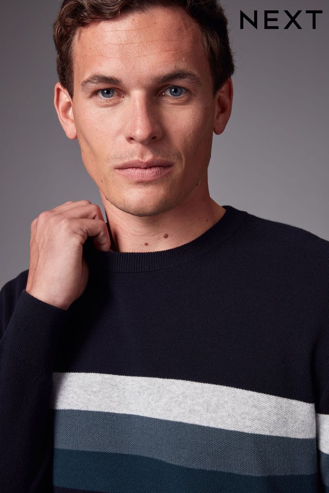 Mens striped jumpers uk clearance