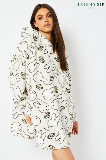 Skinnydip Miffy White Blanket Hoodie (N74567) | £36