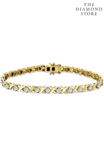 The Diamond Store White Diamond Kisses Bracelet Set (N74615) | £219