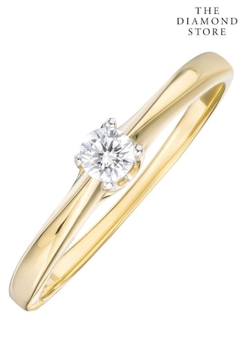 The Diamond Store White 0.15ct H/Si Lab Diamond Engagement Ring (N74632) | £165