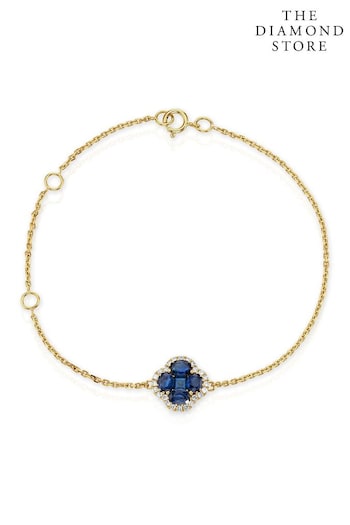 The Diamond Store Blue Alegria 1.01ct Sapphire and Diamond Bracelet (N74638) | £775