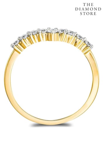The Diamond Store White 0.30ct 9K Lab Diamond Wishbone Ring (N74650) | £299