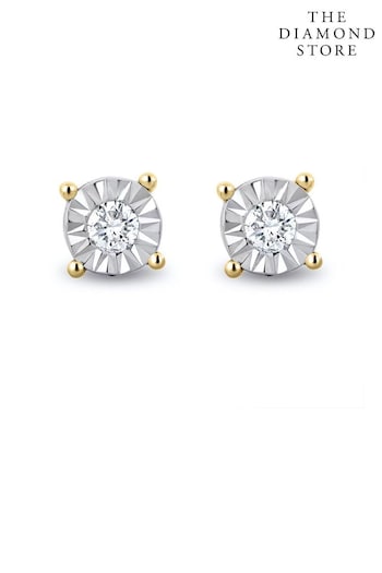 The Diamond Store White 0.10ct H/Si Lab Diamond Stud Earrings (N74652) | £99