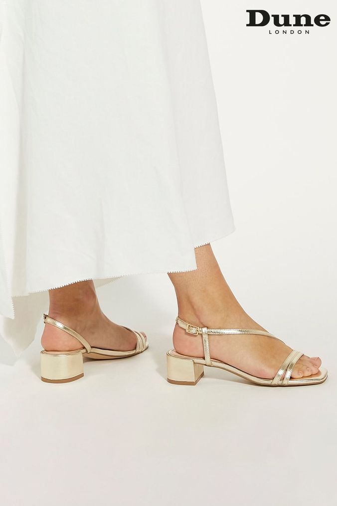 Dune gold heels top