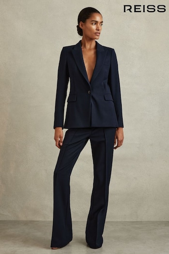 Reiss Navy Gabi Tailored Single Breasted Suit Blazer (N74789) | £198