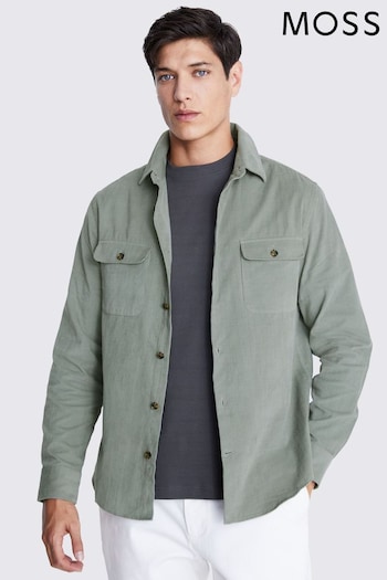 MOSS Green Corduroy Overshirt (N74870) | £60