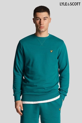 Lyle & Scott Green Crew Neck Sweatshirt (N74890) | £65