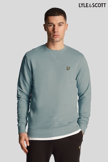 Lyle & Scott Blue Crew Neck Sweatshirt (N74927) | £65