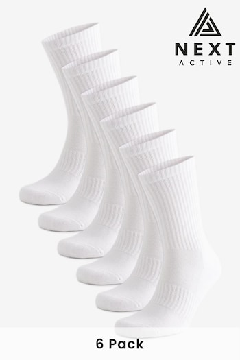 White Essential Sports Socks 6 Pack (N74995) | £16