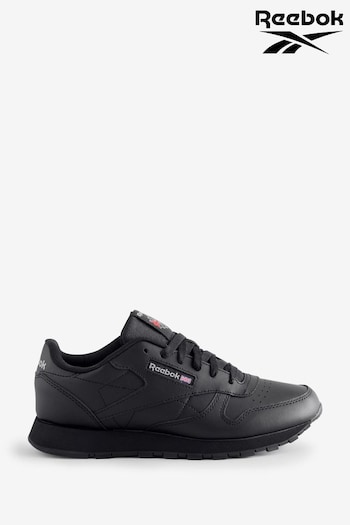 Reebok Leather Black Trainers (N75092) | £60