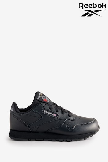 Reebok Classic Leather Black Trainers (N75114) | £50