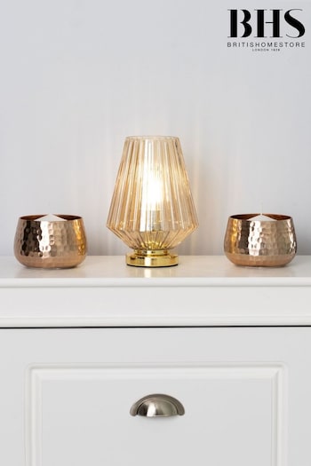 BHS Brass Poplar Vessel Table Lamp (N75197) | £30