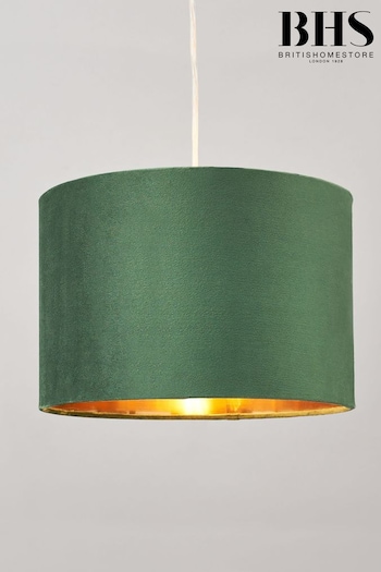 BHS Emerald Green Velvet Easyfit Shade 30cm (N75236) | £30