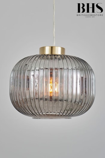 BHS Satin Brass Lyna Glass Easyfit Ceiling Light (N75238) | £55