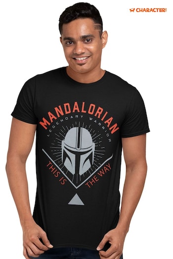 Character Black Star Wars Mandalorian T-Shirt (N75352) | £17