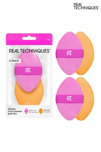Real Techniques Miracle 2 In 1 Powder Puff Duo (N75450) | £11.50