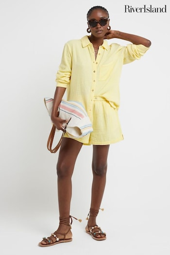 River Island Yellow Double Faced Shirt (N75543) | £30
