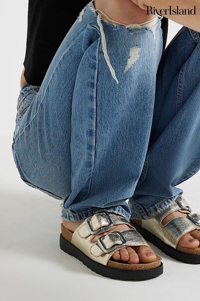River island top flat shoes sale