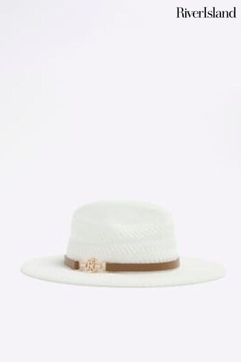 River Island White Thermo Fedora Hat (N75580) | £20