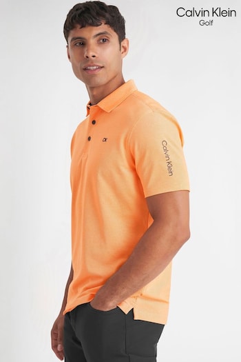 Calvin Klein Orange Golf Uni Desenli Polo Shirt (N75609) | £35