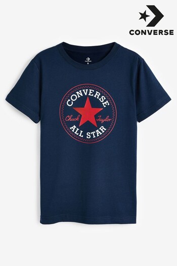 Converse Silver Blue T-Shirts (N75644) | £16