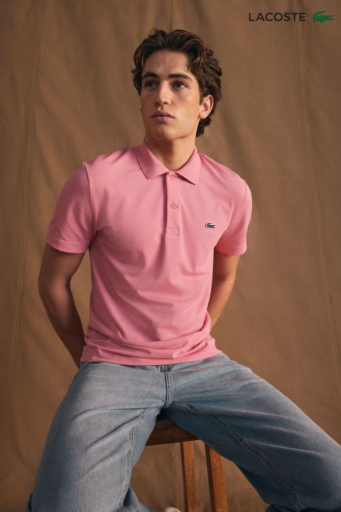 Buy Men s Pink Polo Shirts Tops Online Next UK
