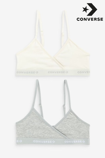 Converse One Cream Triangle Bralette 2 Pack (N75695) | £24